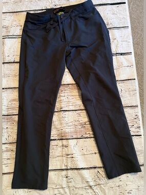 Hawke & Co. Men's Dress Pants in Gray with Drawstring Waist
